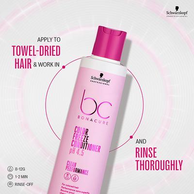 Schwarzkopf Professional Bonacure Color Freeze Conditioner pH 4.5,with Vegan Keratin 200 ml - Conditioners