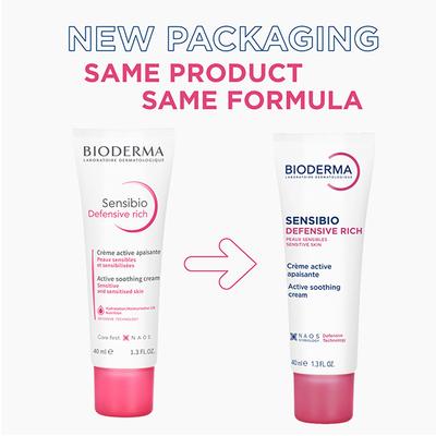 Bioderma Sensibio Defensive Rich Active Soothing Cream Hydration/Moisturisation 12h Nutrition 40 ml - Face Moisturizers
