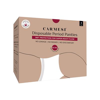 Carmesi Disposable Period Panties (Xl-XXl), 360 degree All-Night Protection for Super Heavy Flow 4's - Panty Liners