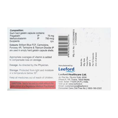 PEGABANYL M Capsule 10's - Neuropathic Pain-Dru