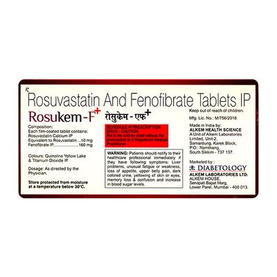 Rosukem F+ Tablet 10'S - High Cholesterol-Dys
