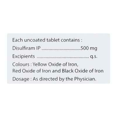 ALCONIX 500mg Tablet 4's - Alcohol Addiction