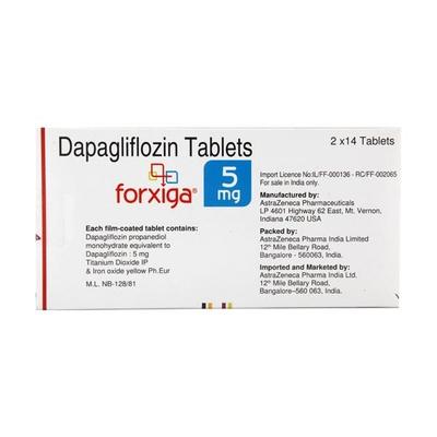 Forxiga 5mg Tablet 14'S - Diabetes-Ant