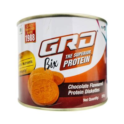 GRD BIX THE SUPERIOR PROTEIN CHOCOLATE FLAVOURED Diskettes 250gm - Supplements-Vam