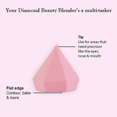 Bronson Professional Pink Diamond Beauty Blender Makeup Sponge 1's - Sponges & Applicators