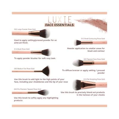 Luxie 610 Flat Sculpting Brush - Rose Gold 1's - Face Brush