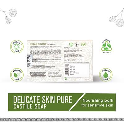 Ayouthveda Delicate Skin Pure Castile Soap 110 gm - Hand Wash & Soaps