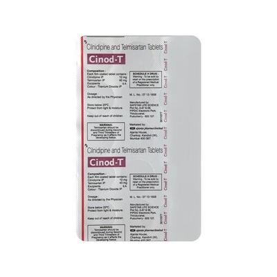 Cinod T Tablet 15's - Hypertension-Ang
