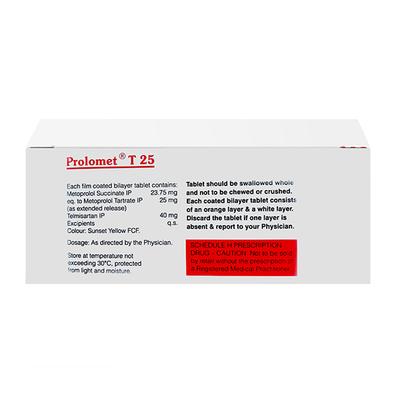 PROLOMET T 25 Tablet 10's - Hypertension-Ang