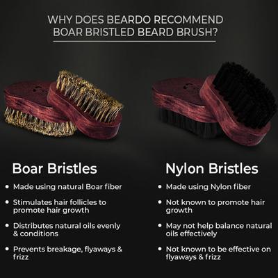 Beardo Beard Brush - Nylon Bristle - Beard Comb