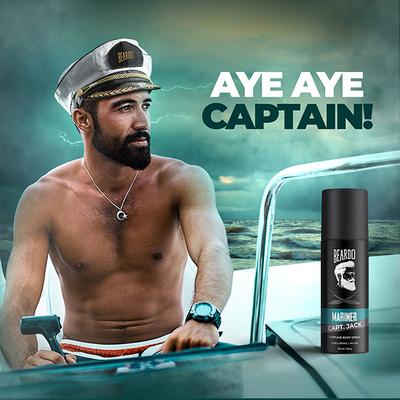 Beardo Capt. Jack Perfume Body Spray - Mariner 120ml - Men Perfumes (Edt/Edp)