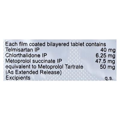 CTD MT 6.25/50/40 Tablet 10's - Hypertension-Ana