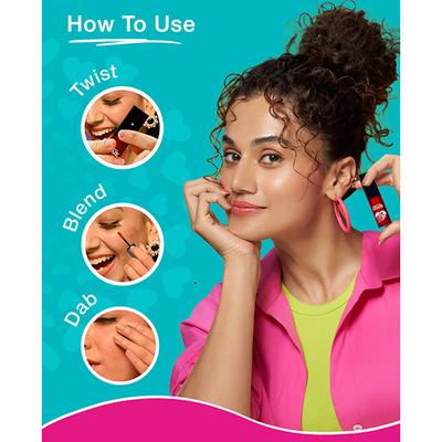 Swiss Beauty Craze Bite Me Liquid Hydrating Tint with Dewy Finish 1-Juicy Peach 4 ml - Lip Stains & Tints