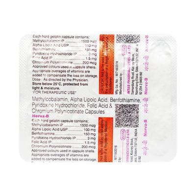Nervz B Capsule 10'S - Supplements-Vam