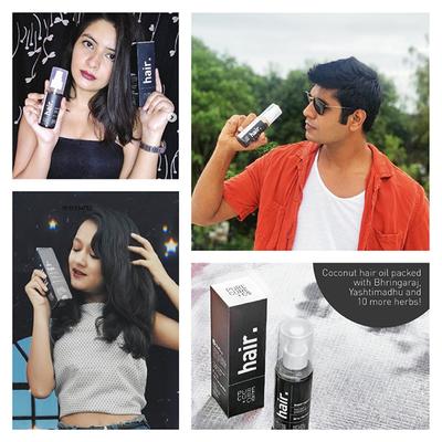 Pure Cure + Co. Hair Neelibringadi Oil - Thicker + Stronger Hair 100 ml - Hair Oils