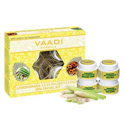Vaadi Herbals Lemongrass Anti-Pigmentation SPA Facial Kit With Cedarwood Extract 70 gm - Facial Kits