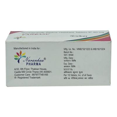 PANBASE 40 Tablet 10's - Ulcer/Reflux/Flatulence-Aaa