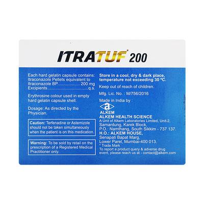ITRATUF 200 Capsule 15's - Fungal Infections-Anf