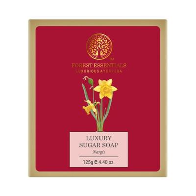 Forest Essentials Luxury Sugar Soap Nargi Soap 125gm - Soaps