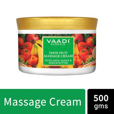 Fresh Fruit Massage Cream With Apple Papaya & Kukum Butter 500 gm - Creams/Oils/Lotions