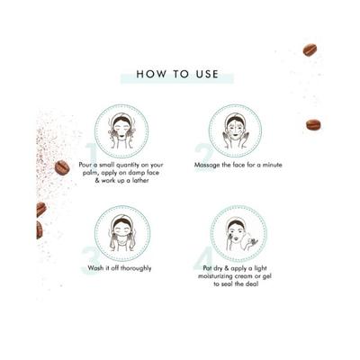 mCaffeine Coffee Face Wash for Fresh Glow Hydrating Face Cleanser for Oil & Dirt Removal 2's - Scrubs & Exfoliants