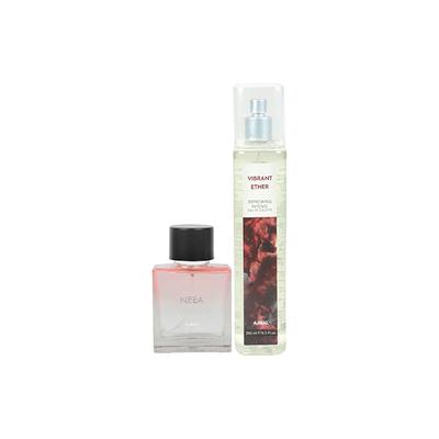 Ajmal Neea EDP & Vibrant Ether EDT Pack of 2 350 ml - Perfumes (Edt/Edp)