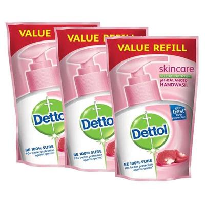 Dettol Liquid Handwash - Skincare (Pack 3 X 175 ml) - Hand Wash & Soaps
