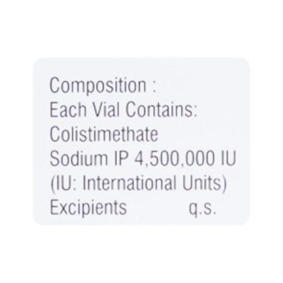 Colist 4.5Miu Injection 1's - Bacterial Infections-OAB