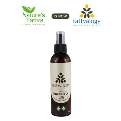 Tattvalogy Certified Organic Extra Virgin Coconut Oil- Made from Coconut Milk Of Coconuts 200 ml - Hair Oils