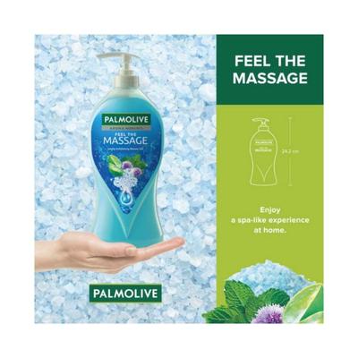 Palmolive Feel The Massage Body Wash Pump Bottle Body Scrub Based Showergel Bottle 750 ml - Shower Gels & Body Wash
