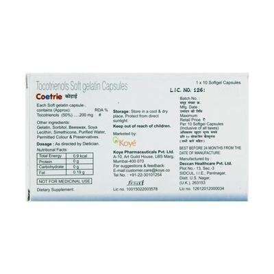 Coetrie 200mg Capsule 10'S - Supplements-Vit