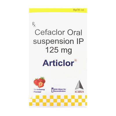 ARTICLOR 125MG STRAWBERRY FLAVOUR Suspension 30ml - Bacterial Infections-Cep