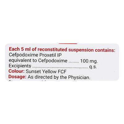 CEFOPROX TANGY ORANGE FLAVOUR 100mg Dry Syrup 30ml - Bacterial Infections-Cep