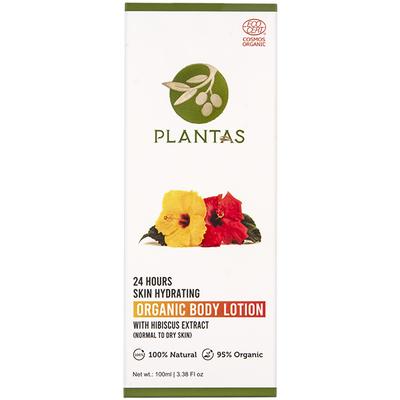Plantas 24 Hours Skin Hydrating Organic Body Lotion (Normal to Dry Skin) 100 ml - Lotions & Creams
