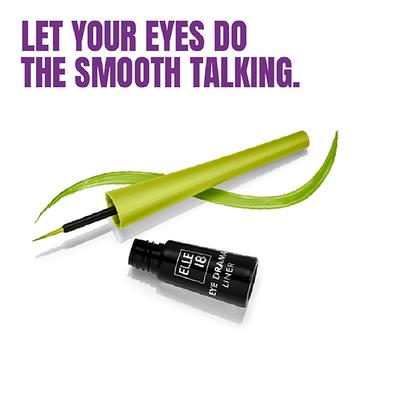 Elle18 Eyedrama Liner Glo-green 3 ml - Eyeliners