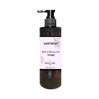 Miracle Hebs AMETHYST Bath & Shower Gel Orange 500 ml - Shower Gels & Body Wash