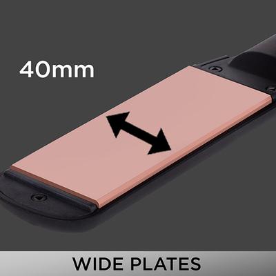 Vega Pro Ease Hair Straightener with Temperature and Wide Ceramic Coated Plates (VHSH-26) Black 1's - Straighteners