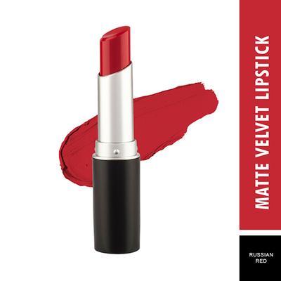 Swiss Beauty Smooth Velvet Matte Lipstick - (Russian Red) 3.2 gm - Lipsticks