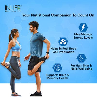 INLIFE B Complex Vegetarian Capsules 60's - Multi-Vitamins