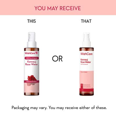 Wishcare 100% Pure & Natural Kannauj Rose Water Face Toner For Glowing Skin (200ml) - Face Moisturizers
