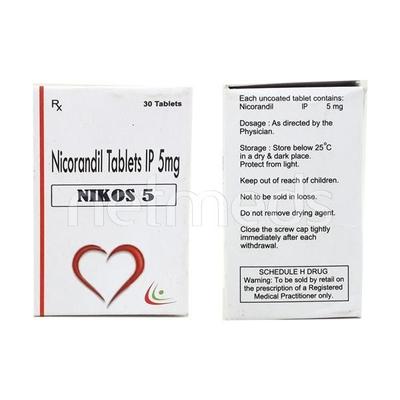 Nikos 5mg Tablet 30'S - Angina