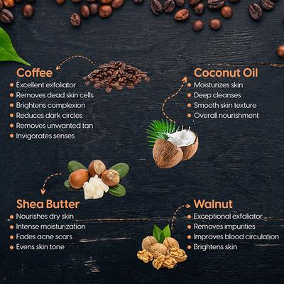 Matra Arabica Coffee Scrub for Face and Body for Tan Removal and Blackheads Exfoliating Scrub - All Skin Types 100 gm - Face Scrubs