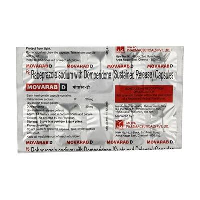 Movarab D Capsule 10'S - Ulcer/Reflux/Flatulence-Aaa