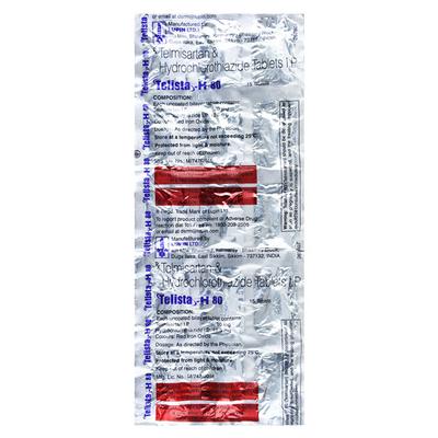 Telista H 80mg Tablet 15'S - Hypertension-Ang