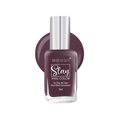 Swiss Beauty Slay Nail Color, Shade - Cocoa Crush 13 gm - Nail Polish