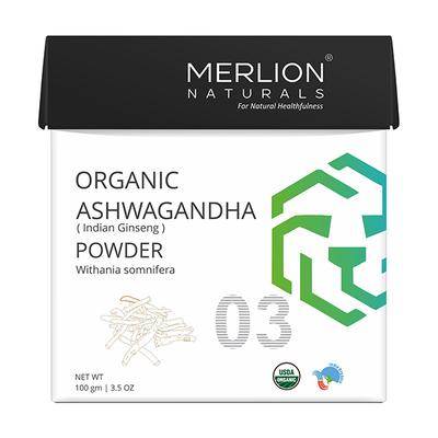 Merlion Naturals Organic Ashwagandha Powder 100 gm - Face Packs