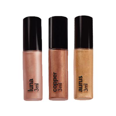 Ruby's Organics Quick Set Liquid Eyeshadow Moon Metal Minis Set 3ml each 3's - Eyeshadow, Bases & Primers