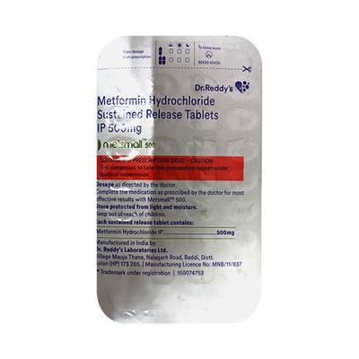 Metsmall 500mg Tablet 28'S - Diabetes-Ant