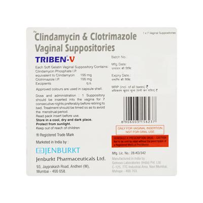 TRIBEN V Vaginal Softule 7's - Vaginal Conditions-Pre