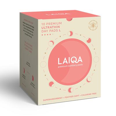 LAIQA Premium Ultrathin Day Pads (L) 10's - Sanitary Napkins